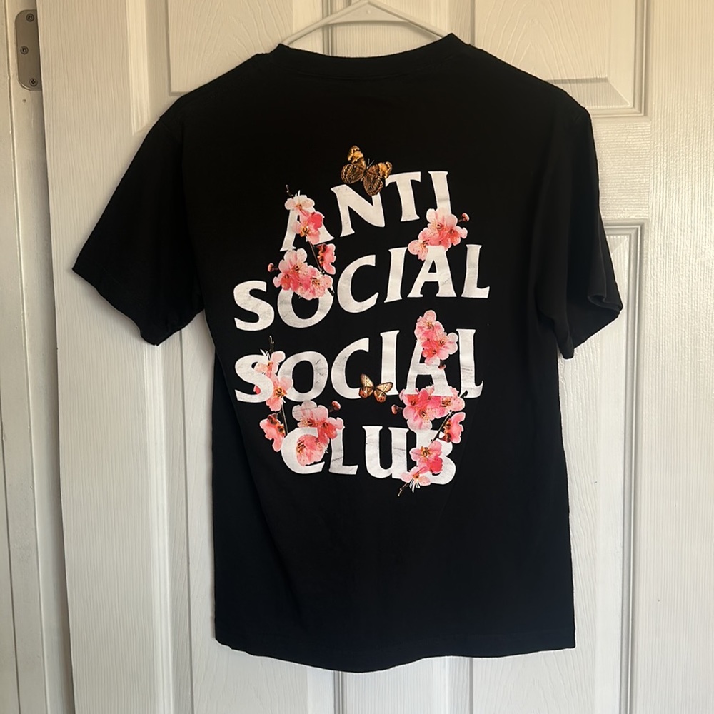 Anti Social Social Club black butterfly tee